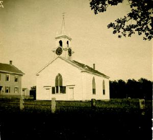 A photo of the church from the 19th century